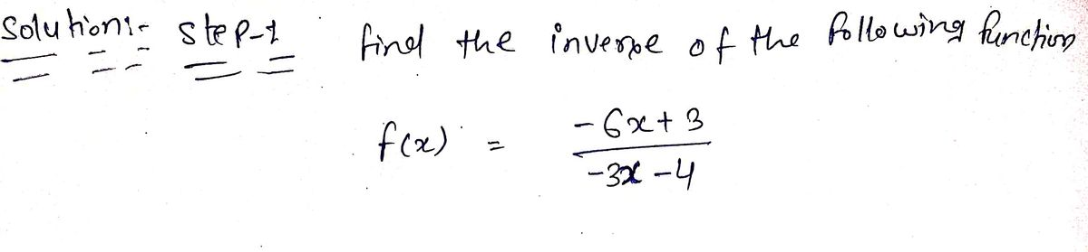 Algebra homework question answer, step 1, image 1